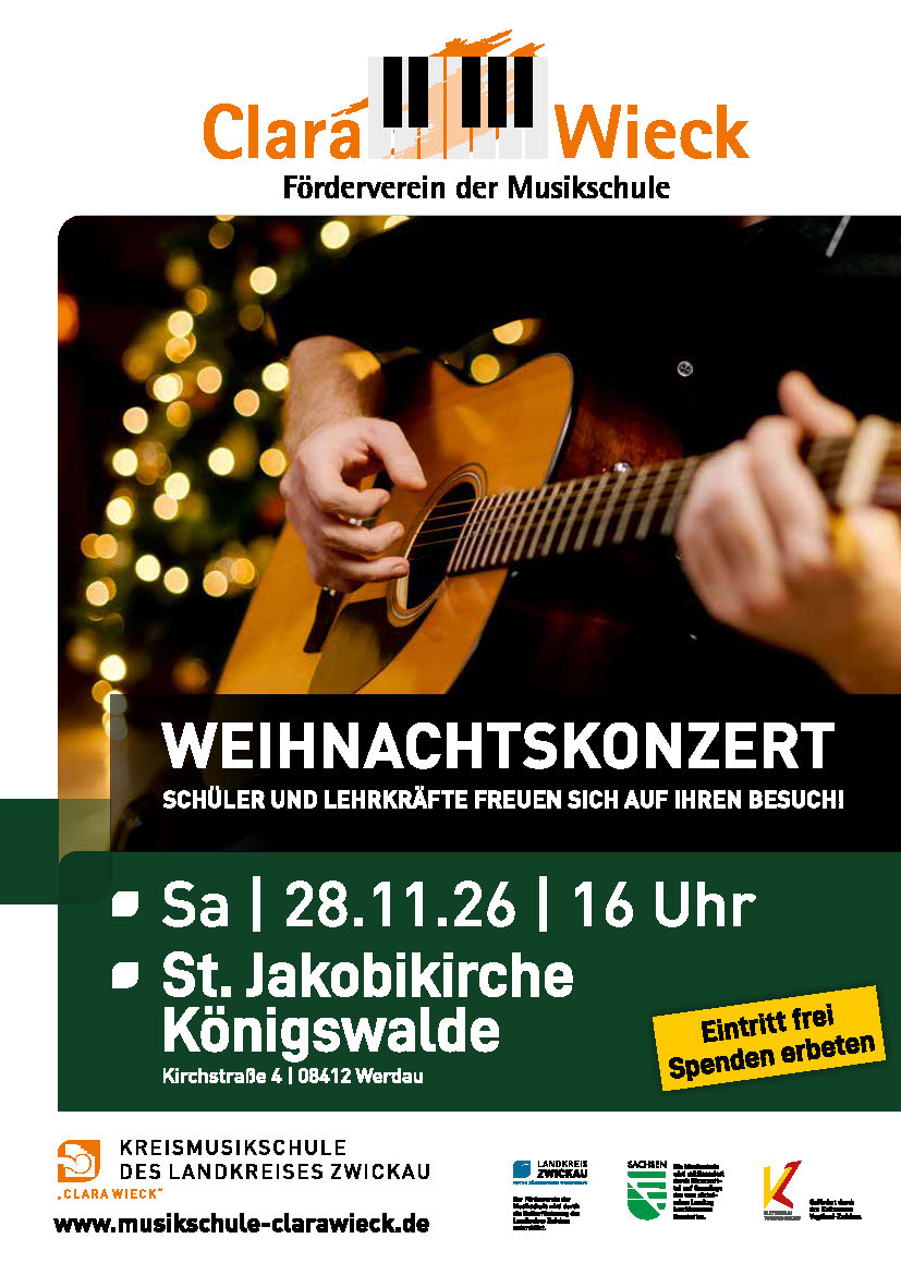Plakat A4 Weihnachtskonzert 2026 Königswalde